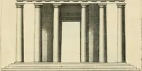 An illustration from Liure nouueau de l'art d'architecture : des cinq ordres et de plusieurs recueils de cette science, comme amphitheatres, plans, élevations, perspectiue et autres, desseignez correctement d'apres Vitruue, Scamossi, Palladio, Vignole et de Lorme (1650)