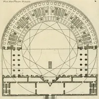 An illustration from Liure nouueau de l'art d'architecture : des cinq ordres et de plusieurs recueils de cette science, comme amphitheatres, plans, élevations, perspectiue et autres, desseignez correctement d'apres Vitruue, Scamossi, Palladio, Vignole et de Lorme (1650)