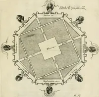 An illustration from Liure nouueau de l'art d'architecture : des cinq ordres et de plusieurs recueils de cette science, comme amphitheatres, plans, élevations, perspectiue et autres, desseignez correctement d'apres Vitruue, Scamossi, Palladio, Vignole et de Lorme (1650)