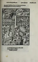 An illustration from Liure tres fructueux et vtille a toutes personnes de linstitution et administration de la chose publicque : traictãt des vtilitez, ars, et sentẽces necessaires en icelles et de leurs inuenteurs : aorne de plusieurs belles sciences et doctrines, tant de la saincte escripture, philozophie, humanite, poeterie, medecine et aultres singularitez (1520)