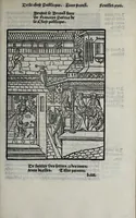 An illustration from Liure tres fructueux et vtille a toutes personnes de linstitution et administration de la chose publicque : traictãt des vtilitez, ars, et sentẽces necessaires en icelles et de leurs inuenteurs : aorne de plusieurs belles sciences et doctrines, tant de la saincte escripture, philozophie, humanite, poeterie, medecine et aultres singularitez (1520)