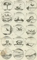 An illustration from Livre curieux et utile pour les sçavans et artistes : composé de trois alphabets de chiffres simples, doubles & triples, fleuronnez et au premier trait : accompagné d'un tres grand nombre de devises, emblêmes, médailles et autres figures hieroglyfiques : ensemble de plusieurs supports et cimiers pour les ornemens des armes : avec une table tres ample par le moyen de laquelle on trouvera facilement tous les noms imaginables (1685)