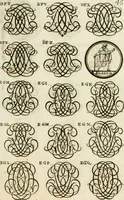 An illustration from Livre curieux et utile pour les sçavans et artistes : composé de trois alphabets de chiffres simples, doubles & triples, fleuronnez et au premier trait : accompagné d'un tres grand nombre de devises, emblêmes, médailles et autres figures hieroglyfiques : ensemble de plusieurs supports et cimiers pour les ornemens des armes : avec une table tres ample par le moyen de laquelle on trouvera facilement tous les noms imaginables (1685)