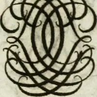 An illustration from Livre curieux et utile pour les sçavans et artistes : composé de trois alphabets de chiffres simples, doubles & triples, fleuronnez et au premier trait : accompagné d'un tres grand nombre de devises, emblêmes, médailles et autres figures hieroglyfiques : ensemble de plusieurs supports et cimiers pour les ornemens des armes : avec une table tres ample par le moyen de laquelle on trouvera facilement tous les noms imaginables (1685)