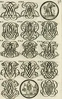 Picture 188 of 262 from Livre curieux et utile pour les sçavans et artistes : composé de trois alphabets de chiffres simples, doubles & triples, fleuronnez et au premier trait : accompagné d'un tres grand nombre de devises, emblêmes, médailles et autres figures hieroglyfiques : ensemble de plusieurs supports et cimiers pour les ornemens des armes : avec une table tres ample par le moyen de laquelle on trouvera facilement tous les noms imaginables (1685), leaf 255