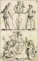An illustration from Livre curieux et utile pour les sçavans et artistes : composé de trois alphabets de chiffres simples, doubles & triples, fleuronnez et au premier trait : accompagné d'un tres grand nombre de devises, emblêmes, médailles et autres figures hieroglyfiques : ensemble de plusieurs supports et cimiers pour les ornemens des armes : avec une table tres ample par le moyen de laquelle on trouvera facilement tous les noms imaginables (1685)