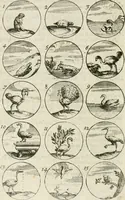 An illustration from Livre curieux et utile pour les sçavans et artistes : composé de trois alphabets de chiffres simples, doubles & triples, fleuronnez et au premier trait : accompagné d'un tres grand nombre de devises, emblêmes, médailles et autres figures hieroglyfiques : ensemble de plusieurs supports et cimiers pour les ornemens des armes : avec une table tres ample par le moyen de laquelle on trouvera facilement tous les noms imaginables (1685)