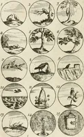 An illustration from Livre curieux et utile pour les sçavans et artistes : composé de trois alphabets de chiffres simples, doubles & triples, fleuronnez et au premier trait : accompagné d'un tres grand nombre de devises, emblêmes, médailles et autres figures hieroglyfiques : ensemble de plusieurs supports et cimiers pour les ornemens des armes : avec une table tres ample par le moyen de laquelle on trouvera facilement tous les noms imaginables (1685)