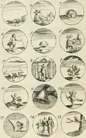 An illustration from Livre curieux et utile pour les sçavans et artistes : composé de trois alphabets de chiffres simples, doubles & triples, fleuronnez et au premier trait : accompagné d'un tres grand nombre de devises, emblêmes, médailles et autres figures hieroglyfiques : ensemble de plusieurs supports et cimiers pour les ornemens des armes : avec une table tres ample par le moyen de laquelle on trouvera facilement tous les noms imaginables (1685)