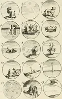 An illustration from Livre curieux et utile pour les sçavans et artistes : composé de trois alphabets de chiffres simples, doubles & triples, fleuronnez et au premier trait : accompagné d'un tres grand nombre de devises, emblêmes, médailles et autres figures hieroglyfiques : ensemble de plusieurs supports et cimiers pour les ornemens des armes : avec une table tres ample par le moyen de laquelle on trouvera facilement tous les noms imaginables (1685)