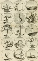 An illustration from Livre curieux et utile pour les sçavans et artistes : composé de trois alphabets de chiffres simples, doubles & triples, fleuronnez et au premier trait : accompagné d'un tres grand nombre de devises, emblêmes, médailles et autres figures hieroglyfiques : ensemble de plusieurs supports et cimiers pour les ornemens des armes : avec une table tres ample par le moyen de laquelle on trouvera facilement tous les noms imaginables (1685)