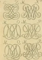 Picture 123 of 279 from Livre de chiffres a double traits, ou l'on trouve les noms & surnoms. : Vtile aux peintres, sculpteurs, graveurs et autres. Dedia Monseigneur le Dauphin (1685), leaf 114