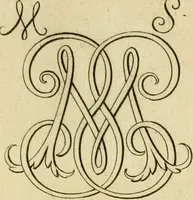 An illustration from Livre de chiffres a double traits, ou l'on trouve les noms & surnoms. : Vtile aux peintres, sculpteurs, graveurs et autres. Dedia Monseigneur le Dauphin (1685)
