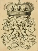 Picture 4 of 279 from Livre de chiffres a double traits, ou l'on trouve les noms & surnoms. : Vtile aux peintres, sculpteurs, graveurs et autres. Dedia Monseigneur le Dauphin (1685), leaf 12
