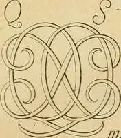 An illustration from Livre de chiffres a double traits, ou l'on trouve les noms & surnoms. : Vtile aux peintres, sculpteurs, graveurs et autres. Dedia Monseigneur le Dauphin (1685)