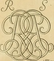 An illustration from Livre de chiffres a double traits, ou l'on trouve les noms & surnoms. : Vtile aux peintres, sculpteurs, graveurs et autres. Dedia Monseigneur le Dauphin (1685)