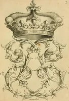 An illustration from Livre de chiffres a double traits, ou l'on trouve les noms & surnoms. : Vtile aux peintres, sculpteurs, graveurs et autres. Dedia Monseigneur le Dauphin (1685)