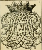 Picture 234 of 279 from Livre de chiffres a double traits, ou l'on trouve les noms & surnoms. : Vtile aux peintres, sculpteurs, graveurs et autres. Dedia Monseigneur le Dauphin (1685), leaf 186