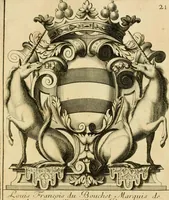 Picture 249 of 279 from Livre de chiffres a double traits, ou l'on trouve les noms & surnoms. : Vtile aux peintres, sculpteurs, graveurs et autres. Dedia Monseigneur le Dauphin (1685), leaf 216