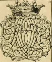 Picture 250 of 279 from Livre de chiffres a double traits, ou l'on trouve les noms & surnoms. : Vtile aux peintres, sculpteurs, graveurs et autres. Dedia Monseigneur le Dauphin (1685), leaf 218