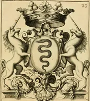 Picture 251 of 279 from Livre de chiffres a double traits, ou l'on trouve les noms & surnoms. : Vtile aux peintres, sculpteurs, graveurs et autres. Dedia Monseigneur le Dauphin (1685), leaf 220