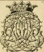 Picture 259 of 279 from Livre de chiffres a double traits, ou l'on trouve les noms & surnoms. : Vtile aux peintres, sculpteurs, graveurs et autres. Dedia Monseigneur le Dauphin (1685), leaf 238