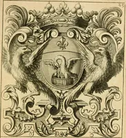 An illustration from Livre de chiffres a double traits, ou l'on trouve les noms & surnoms. : Vtile aux peintres, sculpteurs, graveurs et autres. Dedia Monseigneur le Dauphin (1685)