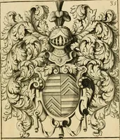 An illustration from Livre de chiffres a double traits, ou l'on trouve les noms & surnoms. : Vtile aux peintres, sculpteurs, graveurs et autres. Dedia Monseigneur le Dauphin (1685)