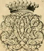 Picture 266 of 279 from Livre de chiffres a double traits, ou l'on trouve les noms & surnoms. : Vtile aux peintres, sculpteurs, graveurs et autres. Dedia Monseigneur le Dauphin (1685), leaf 252