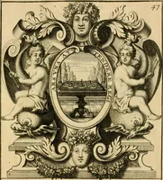 An illustration from Livre de chiffres a double traits, ou l'on trouve les noms & surnoms. : Vtile aux peintres, sculpteurs, graveurs et autres. Dedia Monseigneur le Dauphin (1685)