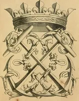 An illustration from Livre de chiffres a double traits, ou l'on trouve les noms & surnoms. : Vtile aux peintres, sculpteurs, graveurs et autres. Dedia Monseigneur le Dauphin (1685)