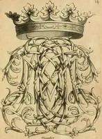 Picture 15 of 279 from Livre de chiffres a double traits, ou l'on trouve les noms & surnoms. : Vtile aux peintres, sculpteurs, graveurs et autres. Dedia Monseigneur le Dauphin (1685), leaf 36