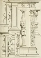 An illustration from Livre de fragments d'architectures, recüeilis et dessinés à Rome d'après les plus beaux monuments (1720)