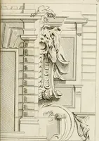 An illustration from Livre de fragments d'architectures, recüeilis et dessinés à Rome d'après les plus beaux monuments (1720)