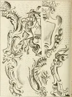 An illustration from Livre de fragments d'architectures, recüeilis et dessinés à Rome d'après les plus beaux monuments (1720)