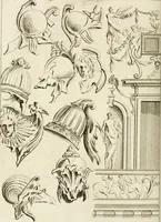 An illustration from Livre de fragments d'architectures, recüeilis et dessinés à Rome d'après les plus beaux monuments (1720)