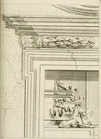 An illustration from Livre de fragments d'architectures, recüeilis et dessinés à Rome d'après les plus beaux monuments (1720)