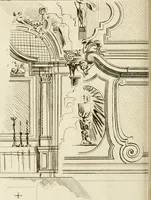 An illustration from Livre de fragments d'architectures, recüeilis et dessinés à Rome d'après les plus beaux monuments (1720)