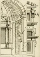 An illustration from Livre de fragments d'architectures, recüeilis et dessinés à Rome d'après les plus beaux monuments (1720)