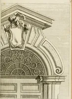 An illustration from Livre de fragments d'architectures, recüeilis et dessinés à Rome d'après les plus beaux monuments (1720)