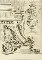 An illustration from Livre de fragments d'architectures, recüeilis et dessinés à Rome d'après les plus beaux monuments (1720)