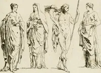 An illustration from Livre de fragments d'architectures, recüeilis et dessinés à Rome d'après les plus beaux monuments (1720)