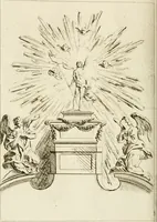 An illustration from Livre de fragments d'architectures, recüeilis et dessinés à Rome d'après les plus beaux monuments (1720)