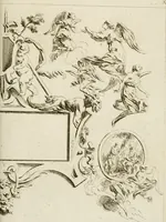 An illustration from Livre de fragments d'architectures, recüeilis et dessinés à Rome d'après les plus beaux monuments (1720)
