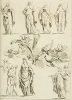 An illustration from Livre de fragments d'architectures, recüeilis et dessinés à Rome d'après les plus beaux monuments (1720)