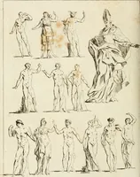 An illustration from Livre de fragments d'architectures, recüeilis et dessinés à Rome d'après les plus beaux monuments (1720)