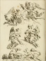 An illustration from Livre de fragments d'architectures, recüeilis et dessinés à Rome d'après les plus beaux monuments (1720)