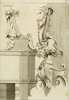 An illustration from Livre de fragments d'architectures, recüeilis et dessinés à Rome d'après les plus beaux monuments (1720)
