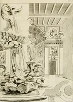 An illustration from Livre de fragments d'architectures, recüeilis et dessinés à Rome d'après les plus beaux monuments (1720)