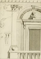 An illustration from Livre de fragments d'architectures, recüeilis et dessinés à Rome d'après les plus beaux monuments (1720)